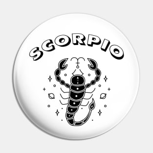 Scorpio Astrology Sign Pin