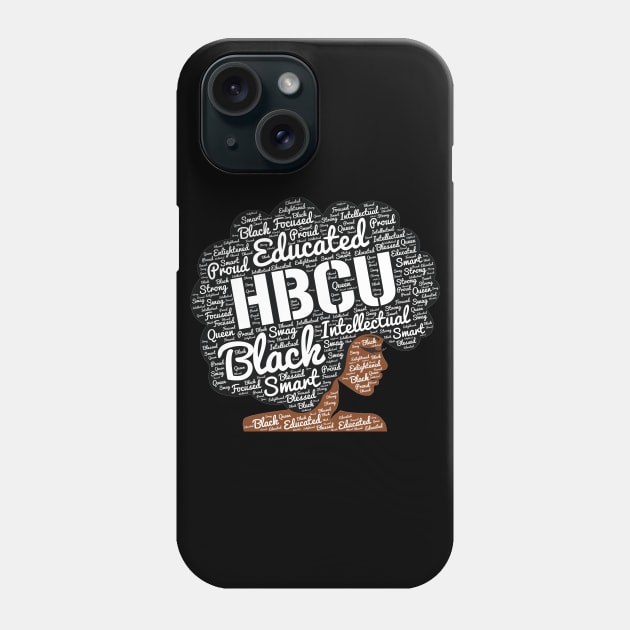 HBCU Natural Hair Afro Phone Case by blackartmattersshop