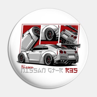 Nissan GTR R35, GT-R, JDM Car Pin