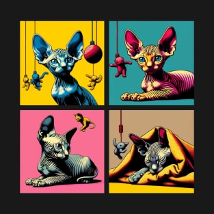 Sphynx Pop Art - Cute Kitties T-Shirt