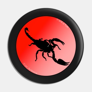Scorpion Red/Pale Pink Gradient Pin