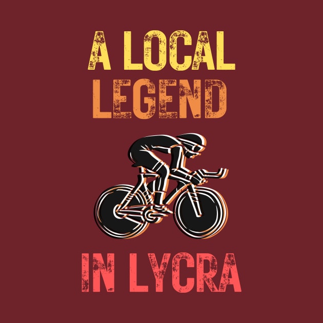 Cycling legend in lycra by OYPT design