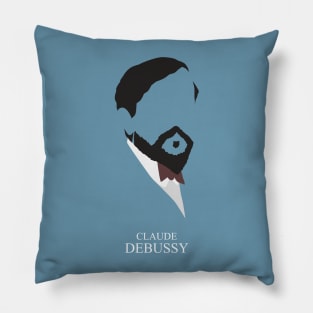 Claude Debussy - Minimalist Portrait Pillow