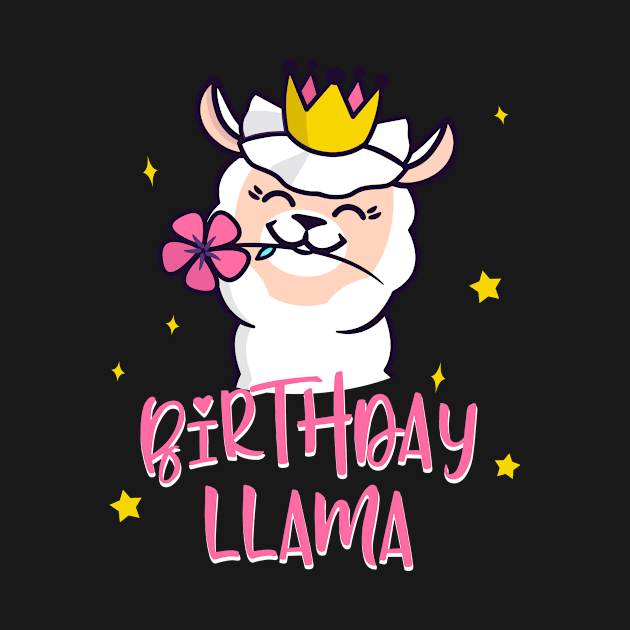 Birthday Llama cute Alpaca Women Gifts by Foxxy Merch