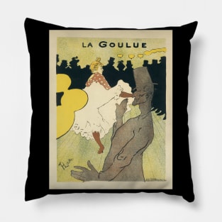 La Goulue by Toulouse Lautrec Pillow