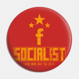 Socialist Media Facebook Pin