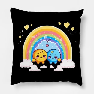 Kawaii Couple Pride Love Forever Pillow