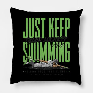 Tyler Lockett Seattle Just Keep Swimming Pillow