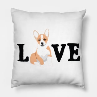 Pembroke Welsh Corgi Puppy LOVE Pillow