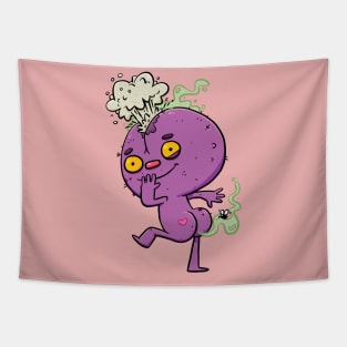 Stinky Little Butt Monster Tapestry