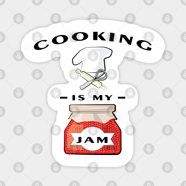 Cooking Is My Jam Magnet by DesignWood Atelier