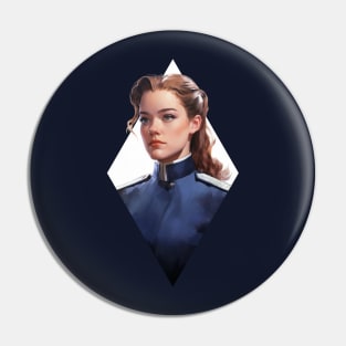 Stellar Officer's Gaze - Sci-Fi Pin