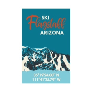 Ski Flagstaff GPS Vintage Poster T-Shirt