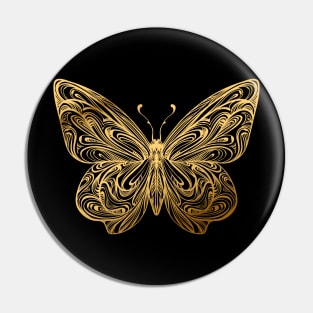 Gold Butterfly Pin