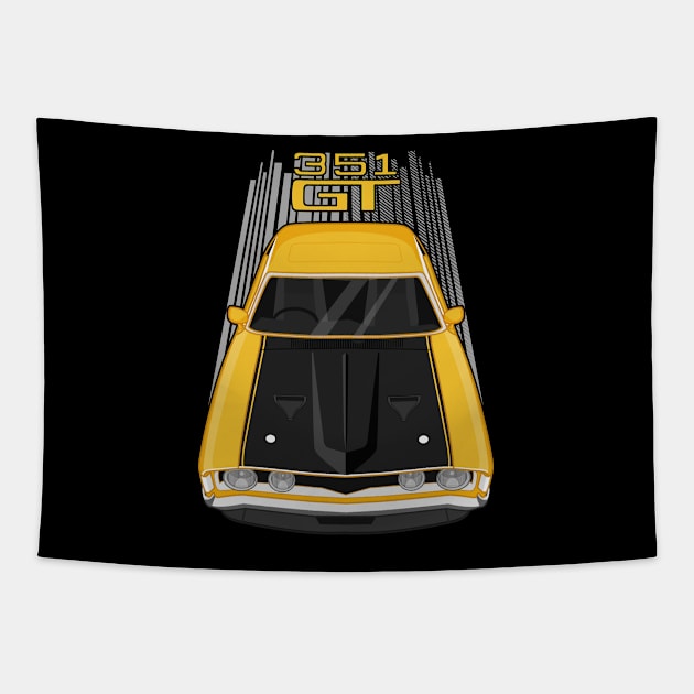 Ford Falcon XA GT 351 - Yellow and Black Tapestry by V8social