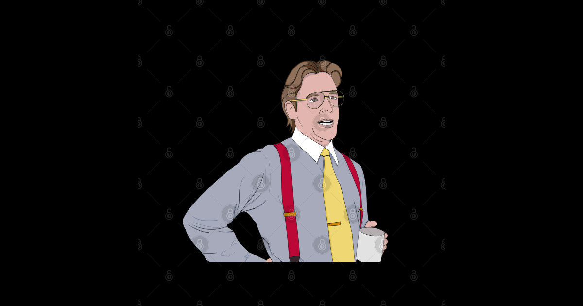 Initech Bill Lumbergh Quote Office Space Sticker TeePublic