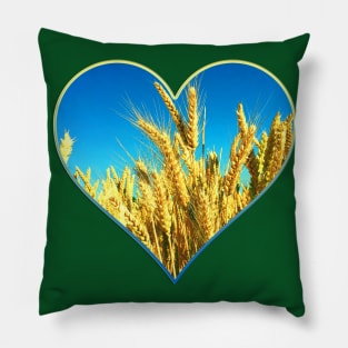 Heart with Ukrainians colors Pillow