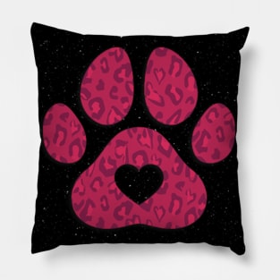 Paw bear hearts pink cute mom Pillow