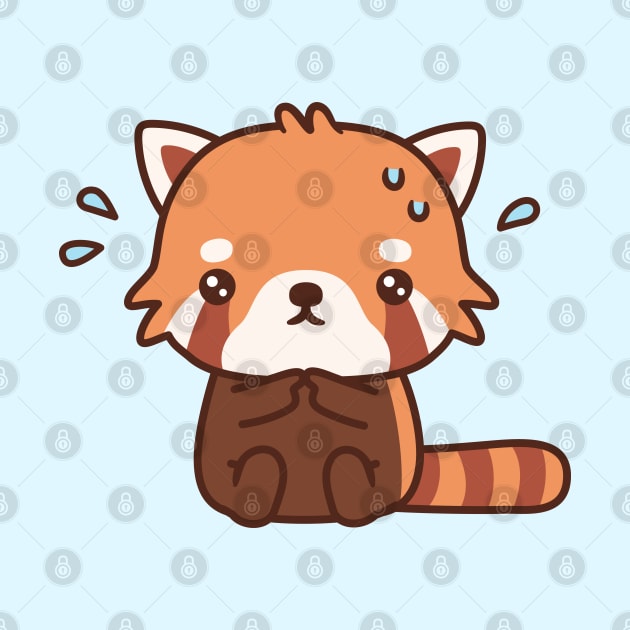 Cute Nervous Red Panda by rustydoodle