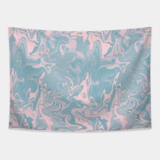 Cotton Candy Marble - Digital Paint Spill Tapestry