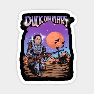 Duck On Mars Magnet