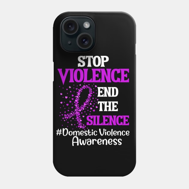 Stop violence end the silence Phone Case by sevalyilmazardal