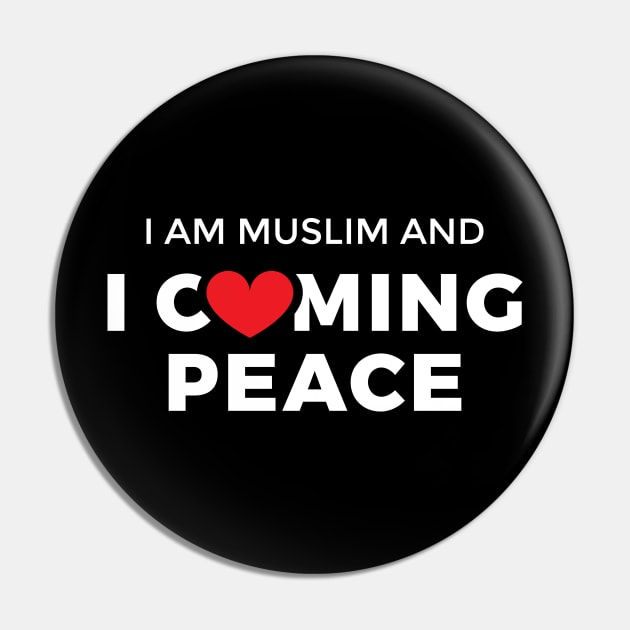 Muslim Coming Peace Pin by erwinwira