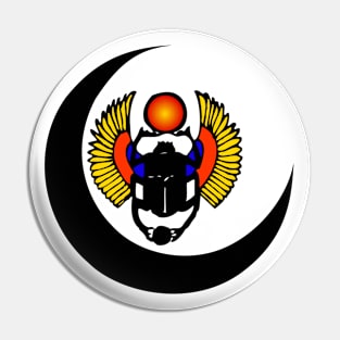 Crescent and Scarab Pin