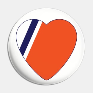 Love My Coastie Heart Logo Pin