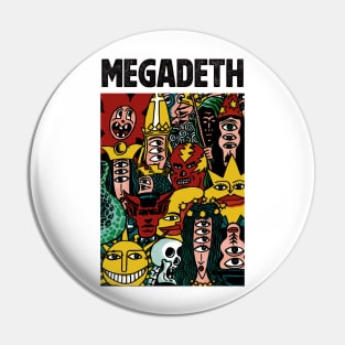 Monsters Party of Megadeth Pin