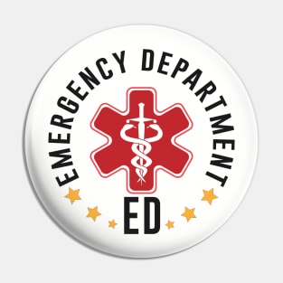 Emergency Department Emergency Room Nurse Healthcare Pin