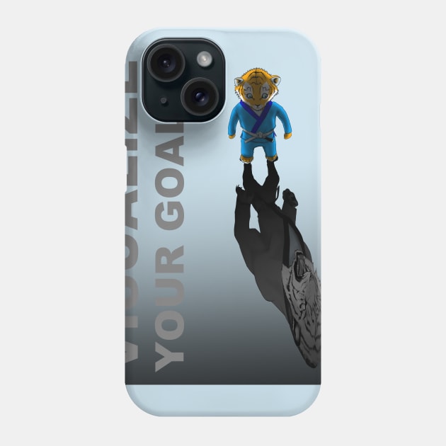 Visualize your goal martial arts inspiration shirt Phone Case by eokakoart