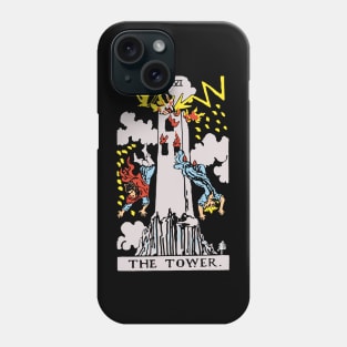 The Tower Tarot Card Rider Waite Phone Case