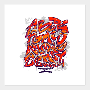 graffiti alphabet posters and art prints teepublic
