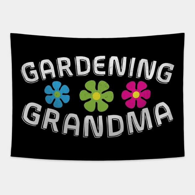 Gardening Grandma Novelty Flower Garden Gift Tapestry by TheLostLatticework