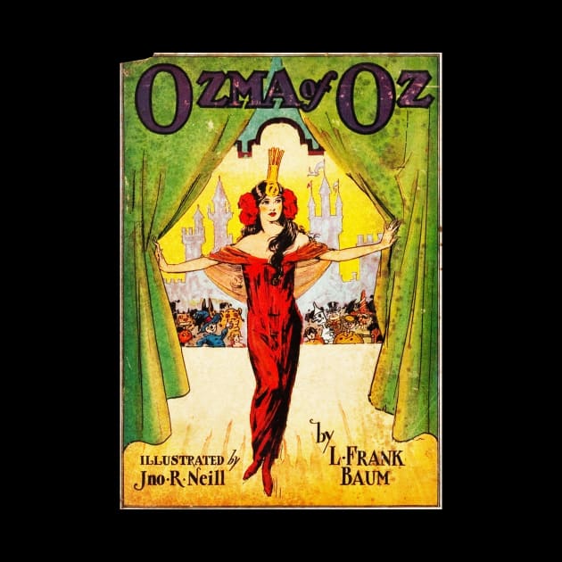 Ozma of Oz L Frank Baum Vintage Book Cover by buythebook86