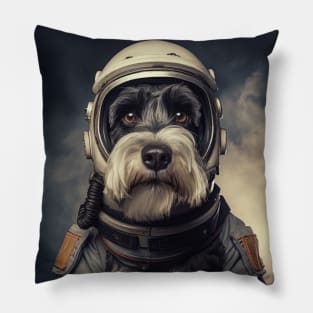 Astro Dog - Standard Schnauzer Pillow