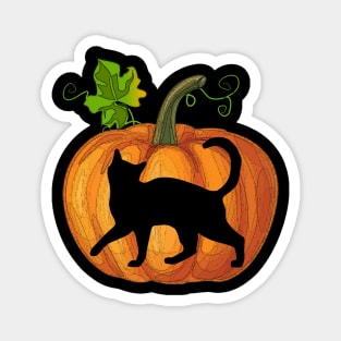 Cat in pumpkin Magnet