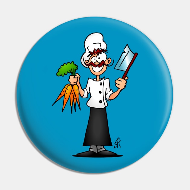 The vegetarian chef Pin by Cardvibes