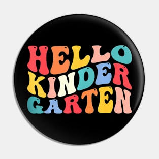 Hello Kindergarten Crew Teacher Back To School Pin