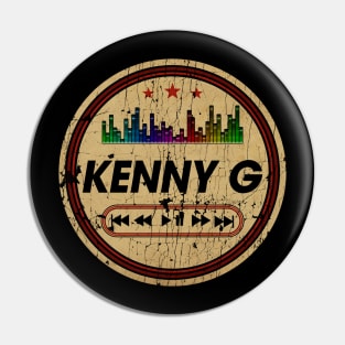 Graphic Kenny G Name Retro Distressed Cassette Tape Vintage Pin