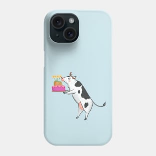 Cow with Cake Phone Case