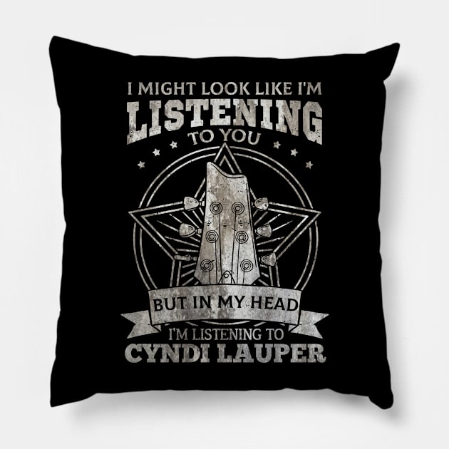 Cyndi Lauper Pillow by Astraxxx