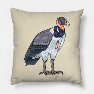 King vulture bird cartoon illustration Pillow