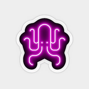 Neon Octopus Magnet