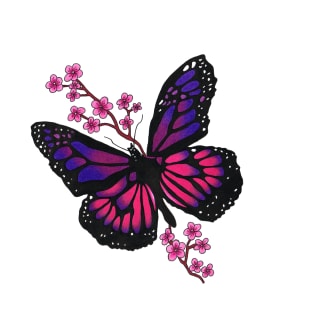 butterfly with blossom T-Shirt