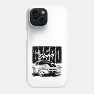 Mustang GT500 Elanor (Black Print) Phone Case