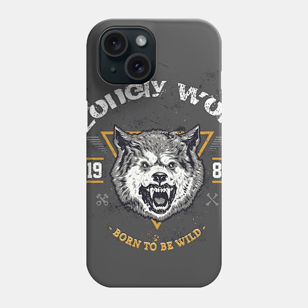 The lonely wolf T-Shirt Phone Case by SULY