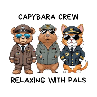 CAPYBARA CREW/RELAXING WITH PALS T-Shirt