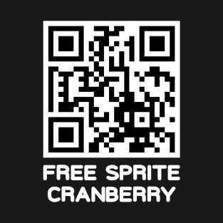 Free Sprite Cranberry QR Code T-Shirt